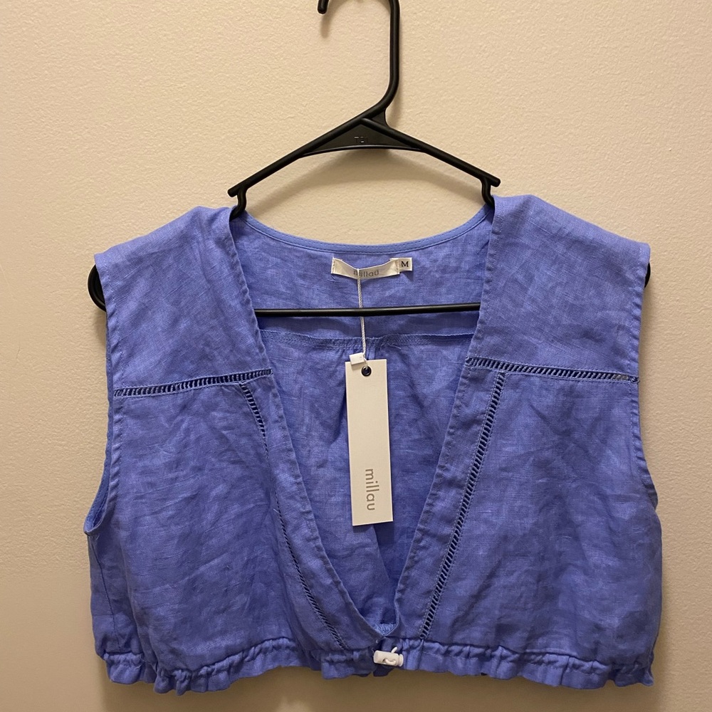 millau Blue Top